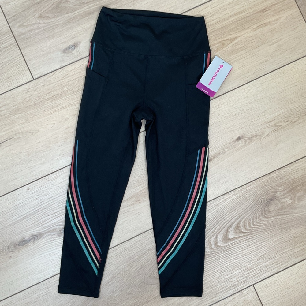 COLOSSEUM Active Women's High Rise‎ Capri Legging with Pockets XS NWT